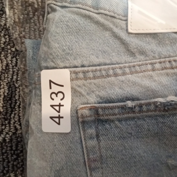 Zara Womens Busted Knees Distressed Slightly Baggie Button Fly Size 8 - Picture 11 of 11